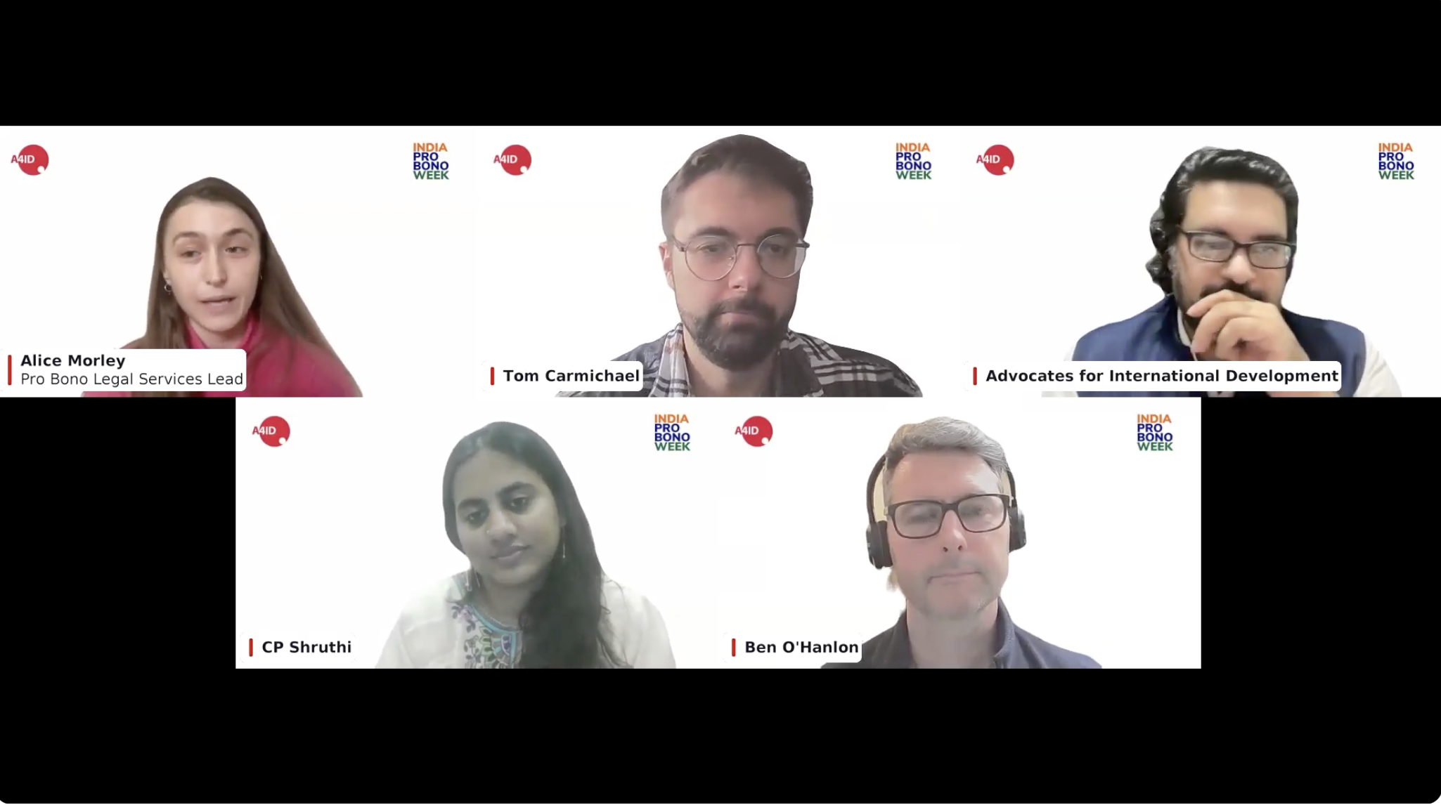 Panel - headshot only of online event